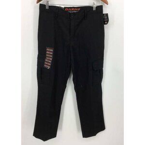 DICKIES Pants 30 X 30 Black Twill Straight Leg